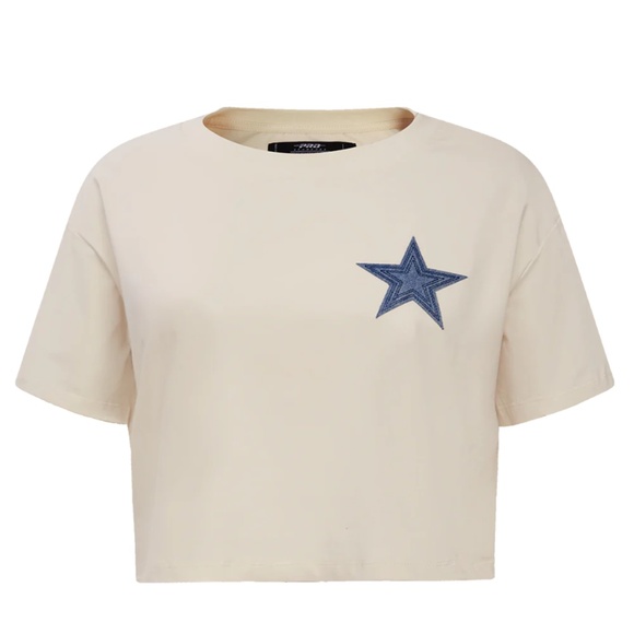 NFL Dallas Cowboys Varsity Blues Woman’s Boxy Tee - Picture 6 of 6